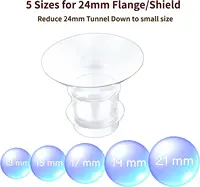 Flange Inserts 13/15/17/19/21mm 10PC,Compatible with Medela/Momcozy/Spectra/YOUHA/XIMYRA S9/S12 24mm Shields/Flanges 2
