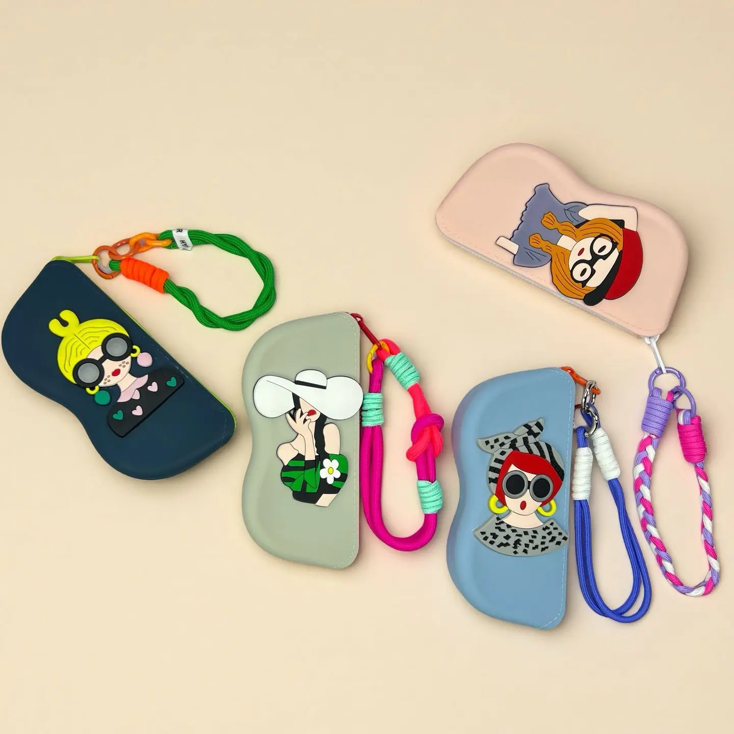 New 1Pcs Portable Multifunctional Glasses Bag Waterproof Dustproof Coin Purse Silicone Small Items Bags Glasses Case For Travel