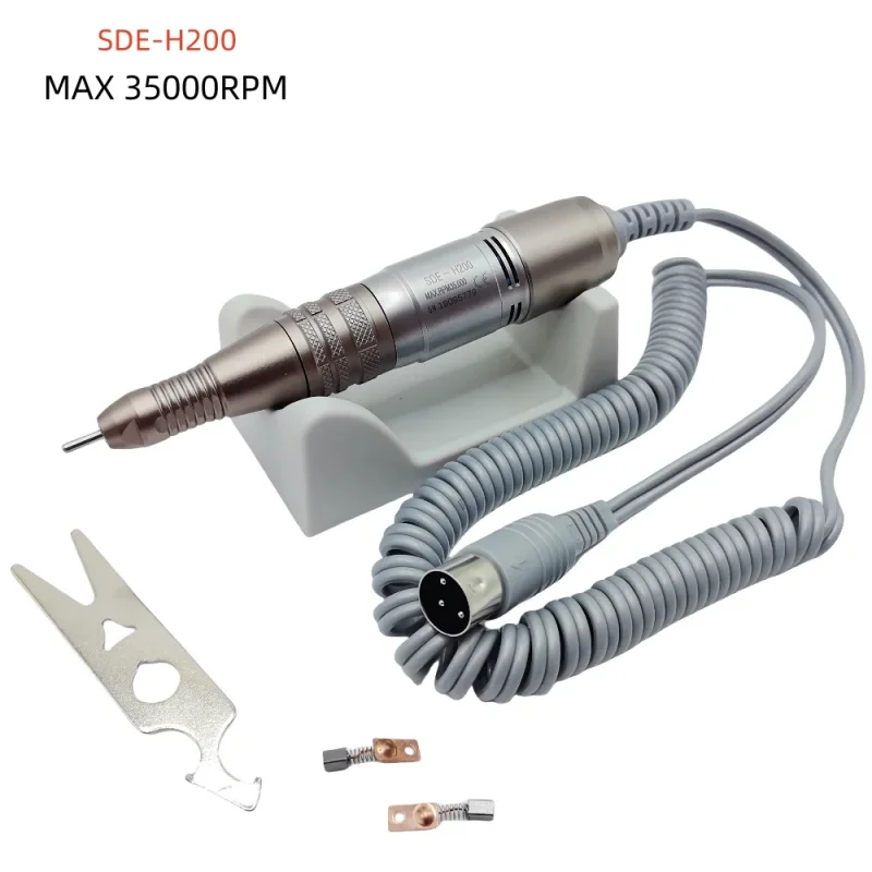 전동 네일 드릴 머신 35000RPM 30V H200 핸들 강력 210 마라톤 네일 드릴 폴리쉬 비트 포함 매니큐어 및 페디큐어용