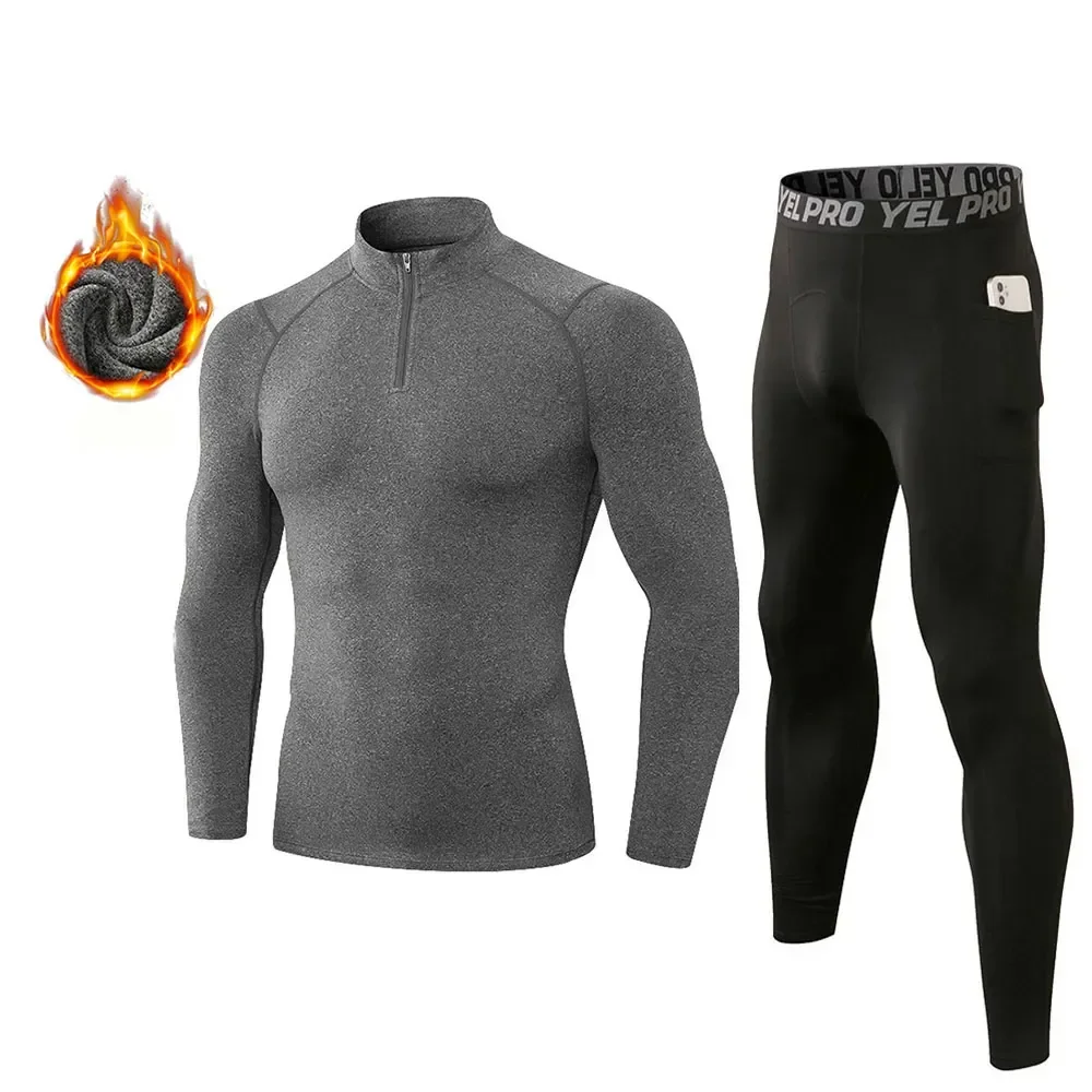 

NEW Thermo Long Kit Warm Clothing Fanceey Winter Thermal Underwear Rashgard Men Fleece Thermal Long Underwear Johns Compression