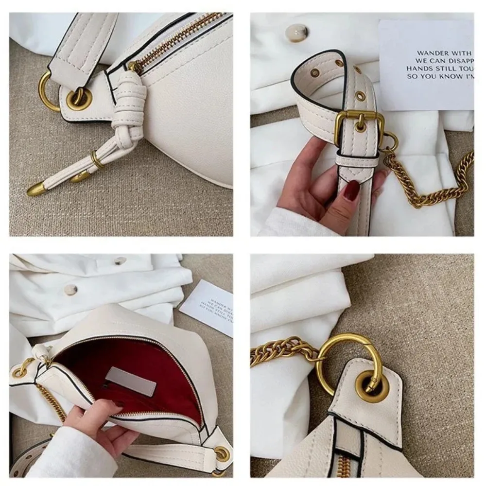 Genuine Leather Women Waist Bags Luxury Famous Brand Shoulder Bag Chain Belt Crossbody Female Bag Bolsa Feminina Bags