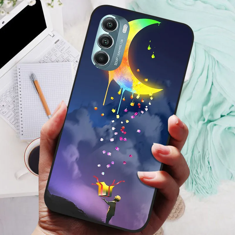 Lion & Wolf Black Silicone Soft Back Protective Case - Sleek & Stylish Cover