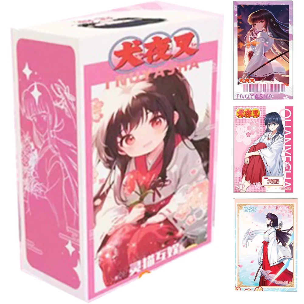 

Оригинальные открытки Inuyasha для детей, Higurashi Kagome kikyоты Sesshoumaru цивета, кошка, взаимное развлечение, изысканная редкая искусственная кожа