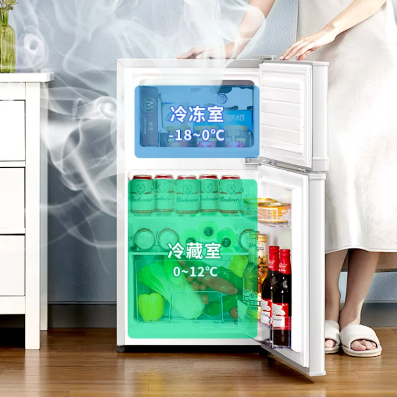 Small fridge for room Deep freezer Double door Energy saving Refrigeration  Home appliance Freezing Refrigerator Mini fridge - AliExpress