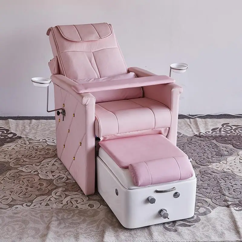 

Pink Comfort Pedicure Chairs Throne Recliner Nail Electric Chair Pedicure Foot Spa Cadeira De Manicure Salon Furniture MQ50XZ