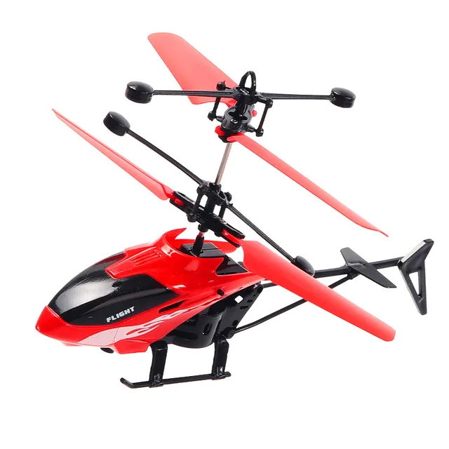 Remote Control Aircraft Induction 2CH Suspension Helicopter Fall-resistant Charging Light Aircraft 4