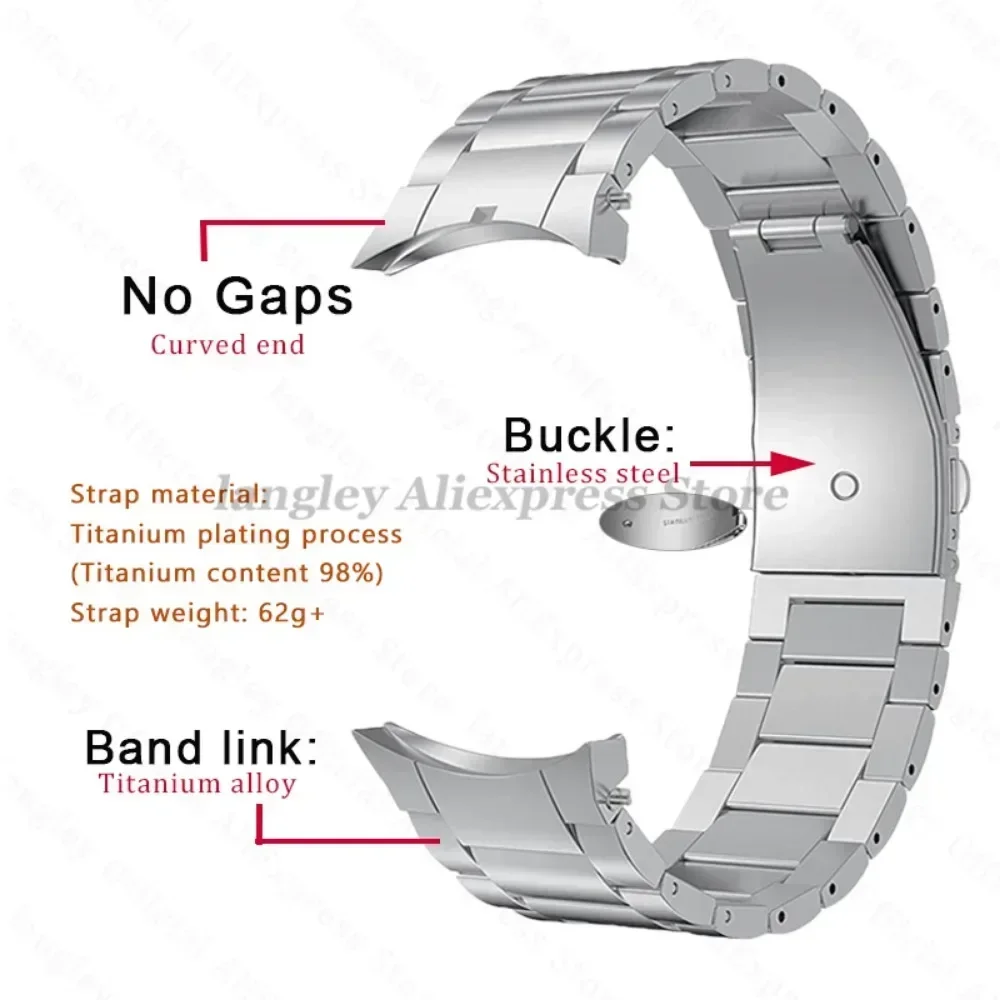 Women's Lightweight Metal Strap Wrist Watch Band View 3