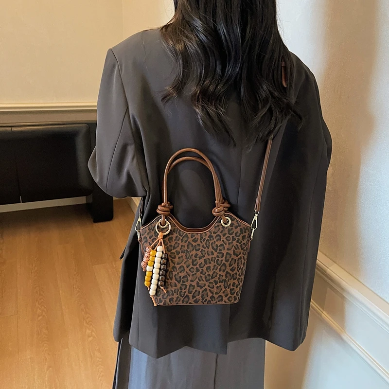 PU Leather Shoulder Bag Versatile Underarm Bag with Pendant Crossbody Bag for Women Work Shopping Travel