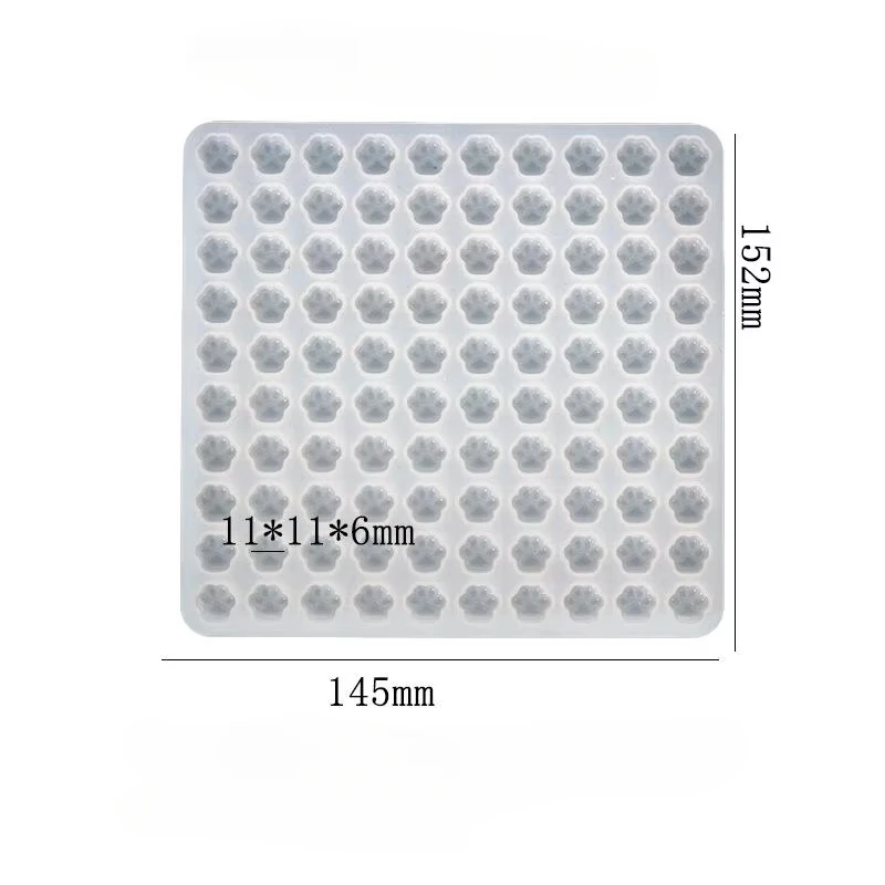 Envelope Mould Making Tool Creative Handmade Molds Mini Cat Paw Shape Wax Seal Stamp Silicone Mold Craft Adhesive Waxing Cards