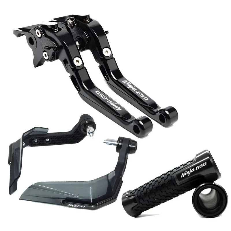 오토바이 CNC 브레이크 클러치 레버 콤비네이션 핸들 고무 가드, 가와사키 NINJA650 NINJA650R 2006-2008 NINJA 650 650R 용