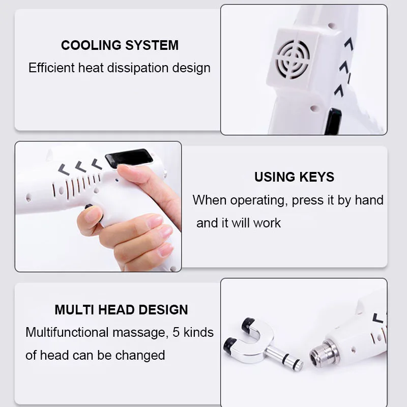 Spine Chiropractic 750N Chiropractic Adjusting Instrument /Impulse adjuster Electric Correction Gun Activator Cervical Massager