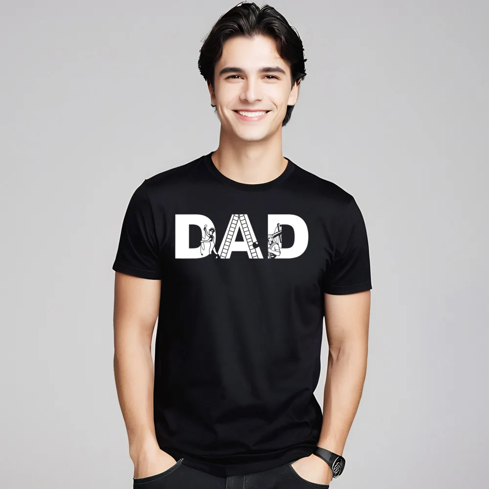 Street E ectrician Dad Power ineman Short Sleeve Christmas Tops Tees Graphic Crewneck 100% Cotton Tops T Shirt Male Tshirts E ectrician Dad Power ineman Oufit E ectrica Gifts 1794