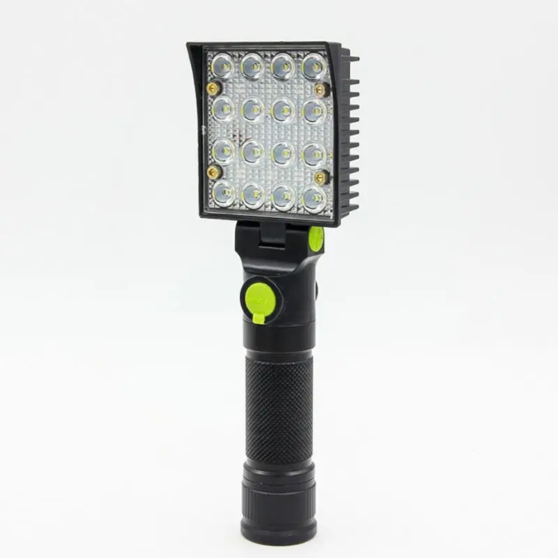 Rechargeable LED Work Light with Magnetic Flexible Base, USB Charging, 4 Lighting Modes, COB Flashlight for Camping, Car Repair