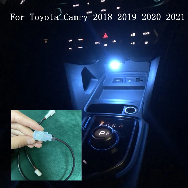 

LED Car Interior Water Cup Storage Box Lamp Atmosphere Decorative Light Ambient Light For Toyota Camry 2018 2019 2020 2021