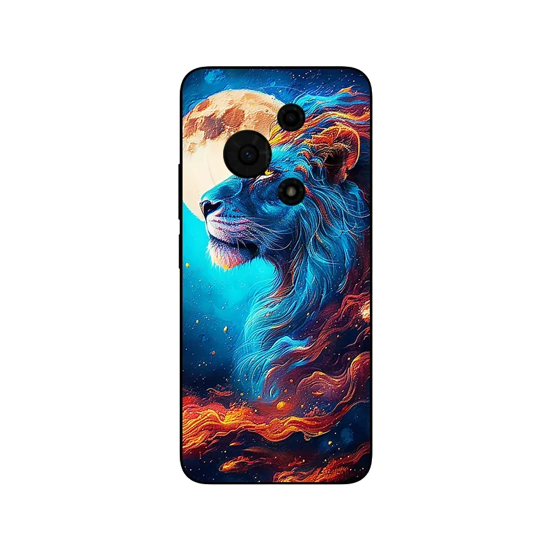 Floral Wolf Soft Silicone Phone Cover