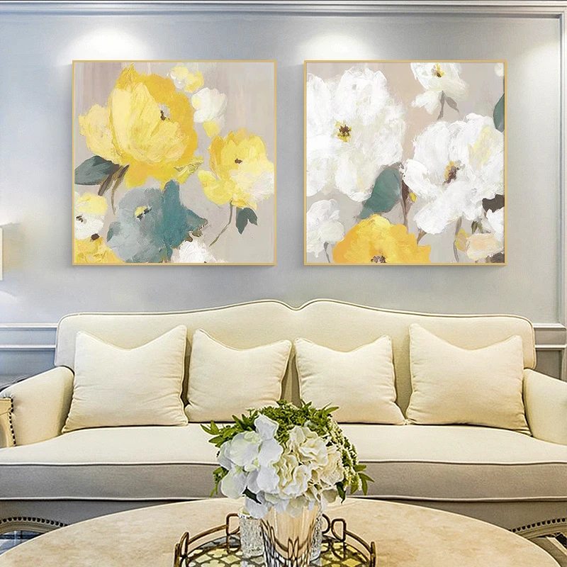 

100% Hand Painted Oil Painting On Canvas Brand New Handmade Knife Flower Oil Painting Wall Art Picture Home Decor Living Room