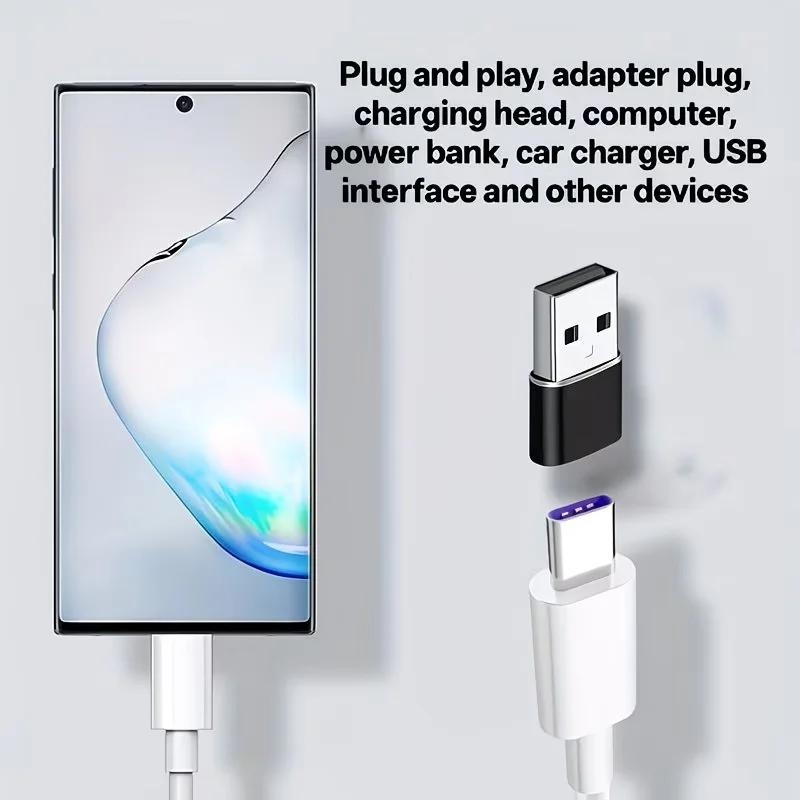 USB-C 어댑터 세트 (C형 수-2.0형 암 충전 어댑터 포함); 세트에 포함된 C형-USB 어댑터는 알루미늄 쉘이 사용됩니다. 4개입.