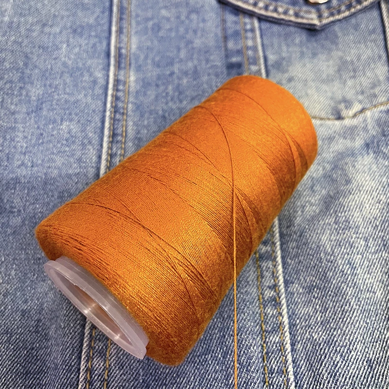 16Pcs 20s/3 100% Polyester Three Thick Sewing Thread Jeans Thread Hand  Stitching Canvas Coarse Cloth Denim Thread