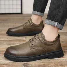 

Men's Four Seasons Leather Shoes, Low Top Shoes, Fashion Versatile Casual Shoes, Large Size Men's Shoes