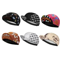Multiple Coffee Donuts Styles Cycling Cap Men Women Black White Cycling Hat Quick-Drying Polyester Summer Cycling Hat Molteni 1