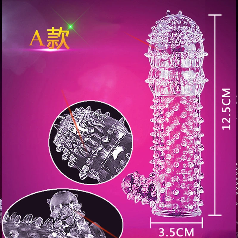 Sex Toys Adult Penis Sleeve Reusable Condoms for Men Delay Ejaculation G Spot Stimulation Safer Contraception Cock Ring Extender
