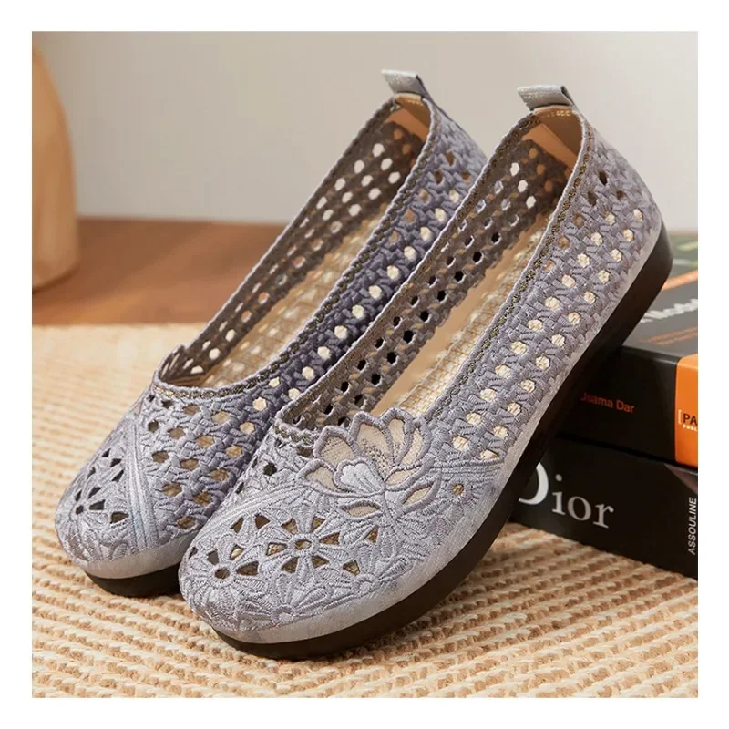2025 Summer New Women's Shoes Elegant Hollow Upper