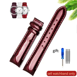 Elegant Genuine Leather Watch Strap - Waterproof & Sweatproof 18mm Women's Band Accessories - 18mm - Machinery (Burgundy - no buckle)