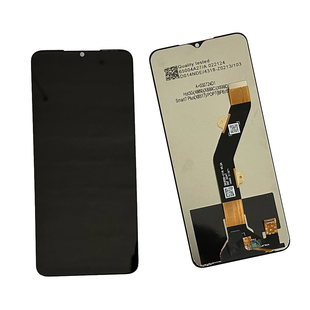 Tested LCD For Tecno Pop 7 BF6 LCD Display Touch Screen Digitizer Assembly For Tecno Pop 7 BF6 LCD Sensor Replacement Parts