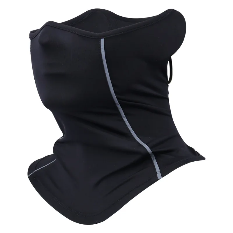 Half Face Mask Neck Collar Scarf Bandana for Sun Protection Mask Men Women Reflective Night Riding Summer Ice Silk Sunscreen Dust-proof