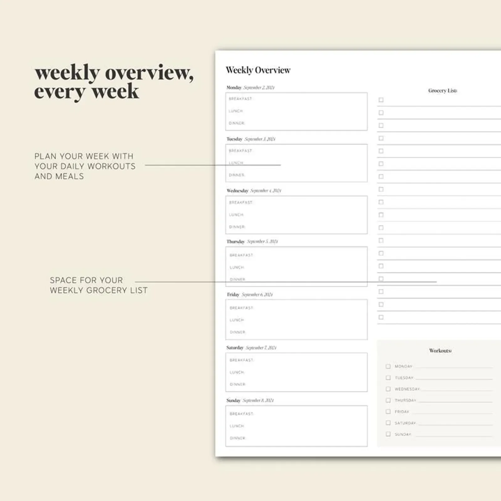 Durable-Daily Planner Academic Planner 24-25 Writing Pads Weekly And Monthlya HardcoverSignature Guest Books