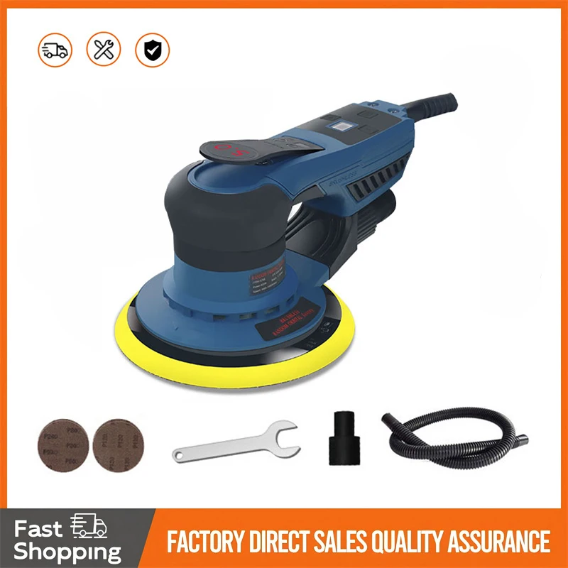 Car Polisher Cordless Car Polisher Electric Polisher Electric Orbital Sander New Orbital Sander Brushless Car Polisher Variable Speed ​​Polisher DA 6 Inch 5mm Orbital Double Action Car Polisher Sander