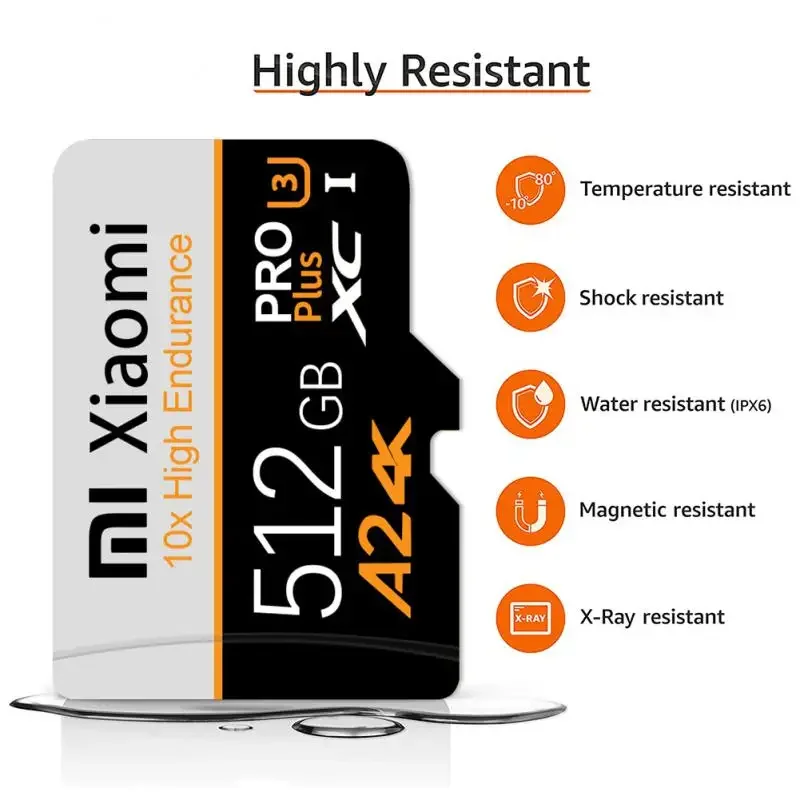Memory Card Mijia Xiaomi 2TB 1TB 512GB Micro TF SD Card 128GB 256GB U3 V30 4K Full HD For Phone Computer