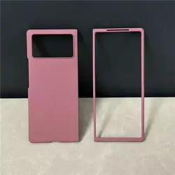 Frosted Back Hard Frame Phone Case Cover for Plastic (Dark Red)