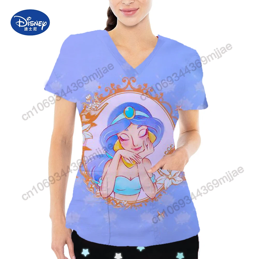 

Футболка женская с V-образным вырезом и карманами