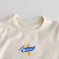 Autumn And Spring Newborn Infant Baby Boys And Girls Cotton Printing O-neck Long-sleeved T-shirt Kids Fashion Baby Clothing 5