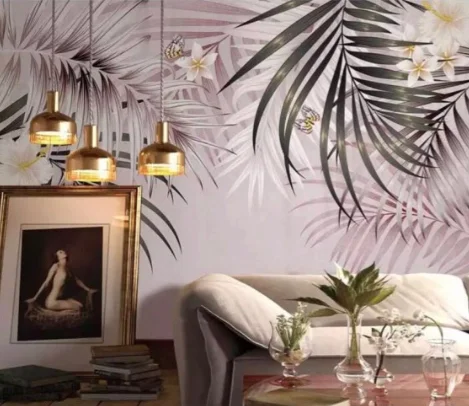 papel de parede quarto restaurante convidado sofá fundo mural do hotel arte 3d