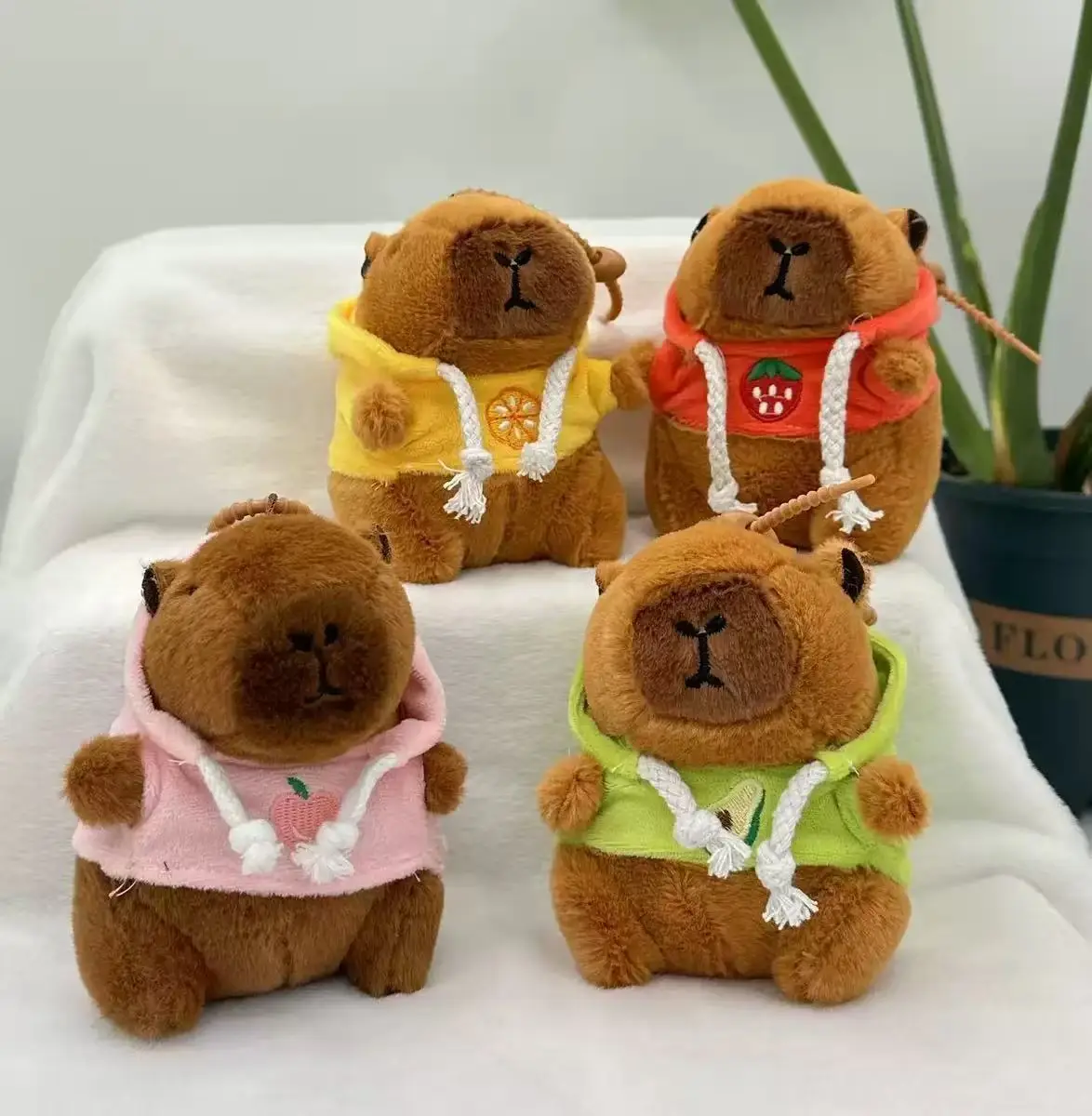 Adorable Winged Capybara Plush Hoodie Doll - Small Sized Stuffed Animal Toy