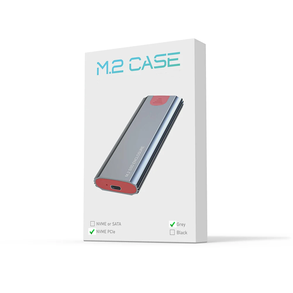 M2 SSD Enclosure NVMe USB Type C Gen2 10Gbps PCIe External Adapter Box for 2230 2242 2260 2280 M2 ssd enclosure,hard drive enclosure