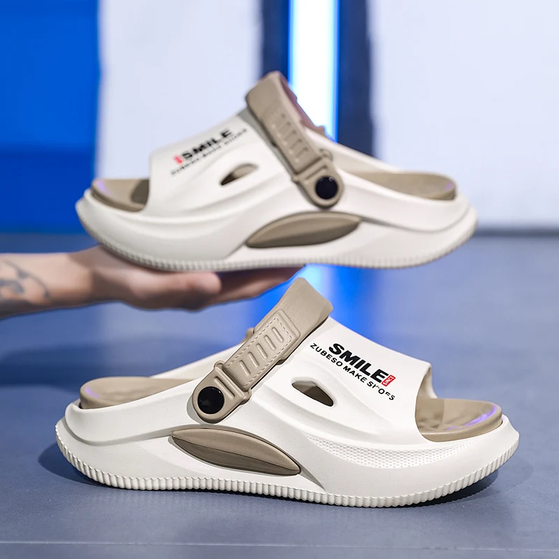 Thick Soft Clogs Men Casual Shoes Men Women Home Slippers Fashion New Men's Slippers Outdoor Sandals Beach Comfortable Slides
