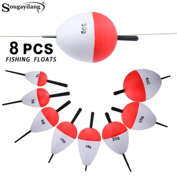 Sougayilang Fishing Float Set 5Pcs/8Pcs EVA Material Professional Vertical Buoy Accessories Fishing Float
