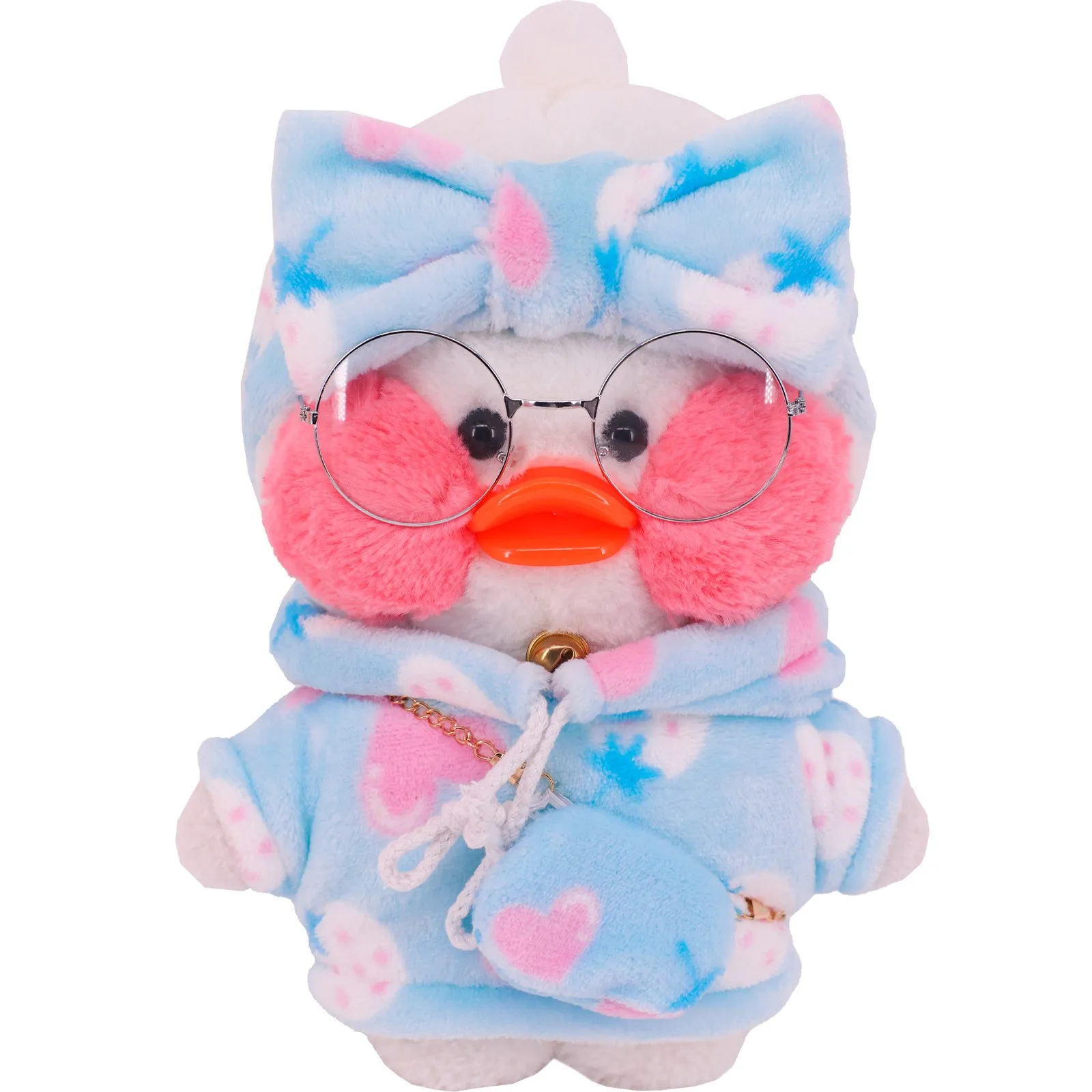 1 Set 30cm Cafe Duck Doll Clothes Kawaii LaLafanfan Plush Stuffed Soft Ducks Doll Accessories Dress Girl`s Gift for Children Toy 5
