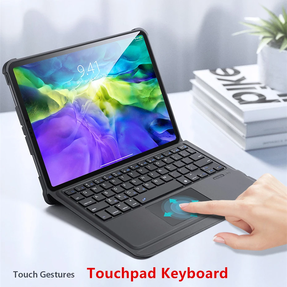 

keyboard Case For iPad Pro 11 2022 Air 3 10.5 Air 4 10.9 7th 8th 9th generation 10.2 case iPad Air 5 10.9 touchpad keyboard