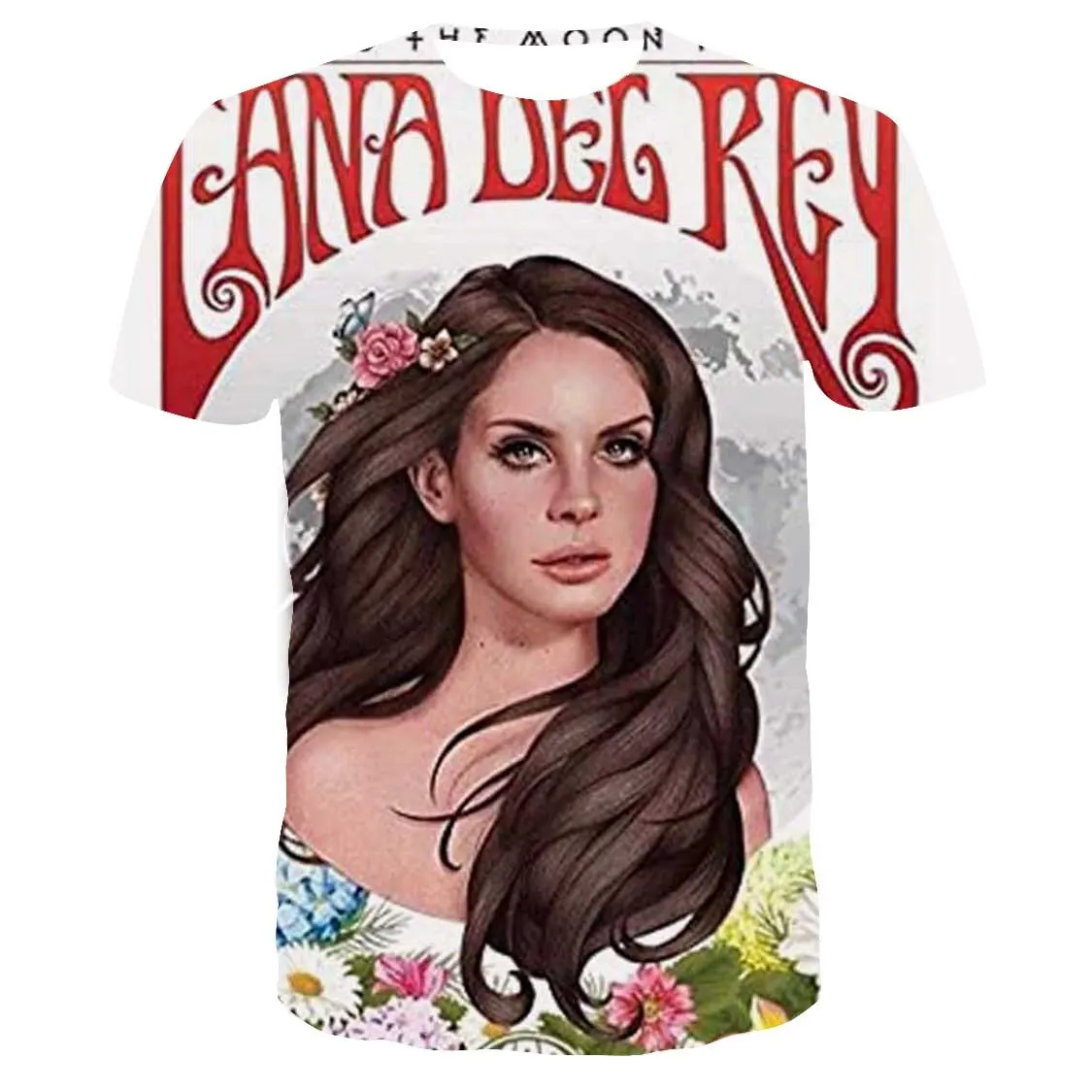 Lana Del Rey 3D Print Short Sleeve T Shirts