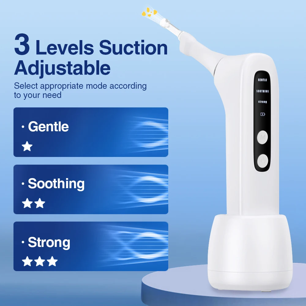 Electric Tonsil Stone Remover Kit Vacuum Oral Care Mouth Cleaner With Irrigation Syringe UV 3 Modes Tonsil Stone Removal Tool