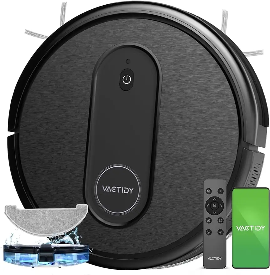 

Vactidy Nimble T7 Robot Vacuum and Mop Combo, WiFi/App/Alexa/Siri Control, Robotic Vacuum Cleaner with Schedule,2 in 1 Watertank