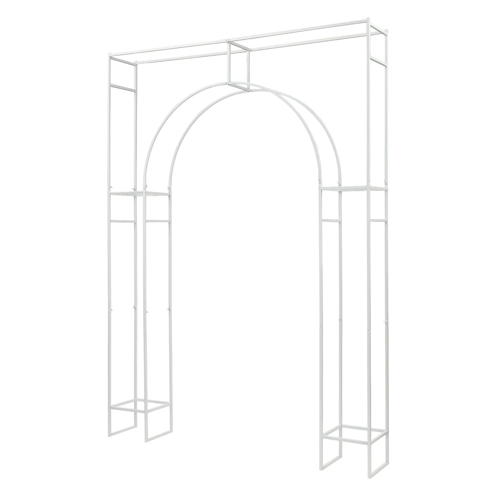 Durable Wedding Arch Stand, Carbon Steel Construction, Removable Design, 44.09 lbs Capacity, Perfect for Floral Decorations and