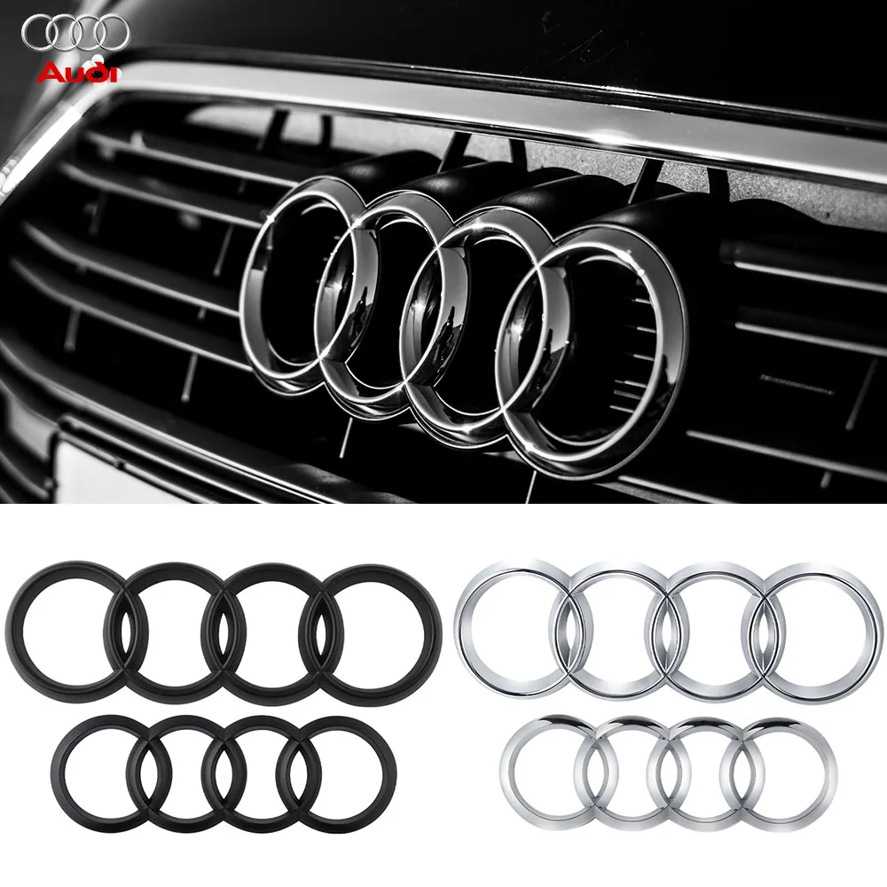 Audi Sportback ABS Auto Emblem 4-Ring Car Grille and Trunk Decoration Accessory