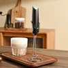 1pcs Electric Milk Frother Hand Blender Portable Mini Handheld Fast Foamer Coffee Cappuccino Whisk Mixer Food Blender with Stand 5