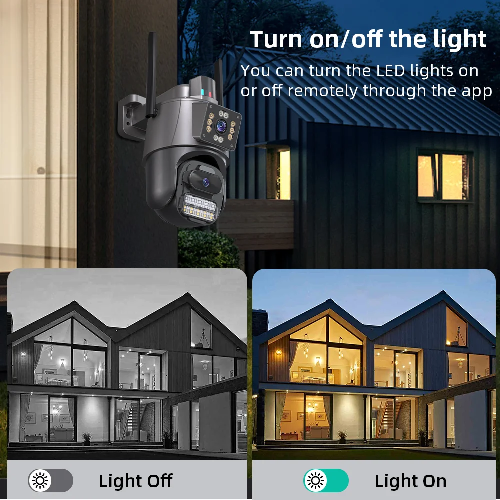 BELIA 8MP PTZ WiFi Camera with Dual Screen Color Night Vision Outdoor 4MP Security IP Camera CCTV Surveillance Camera ICSEE App 6