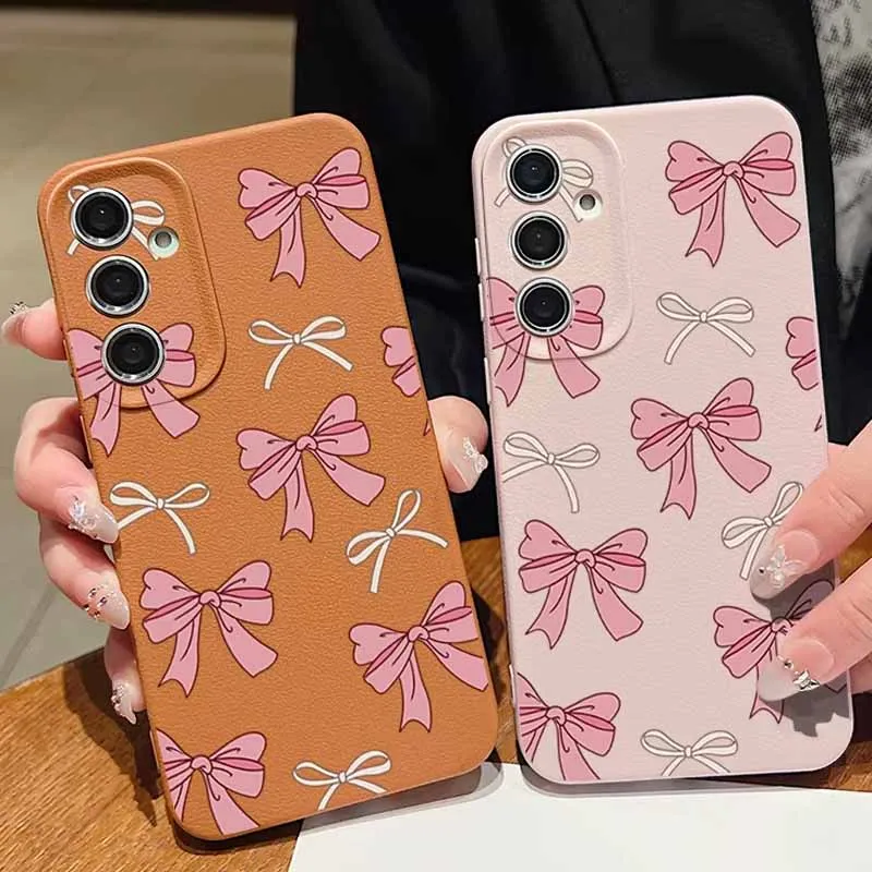 Charming Pink Bowknot Soft Phone Case